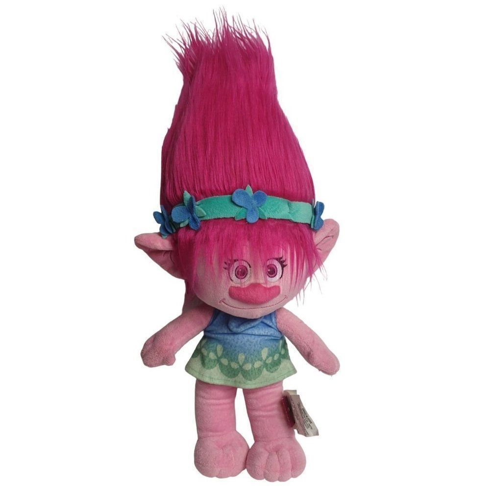 Trolls Poppy Hug 'N Plush 24" Large Pink Poppy Stuffed Toy Doll Dreamworks 2016